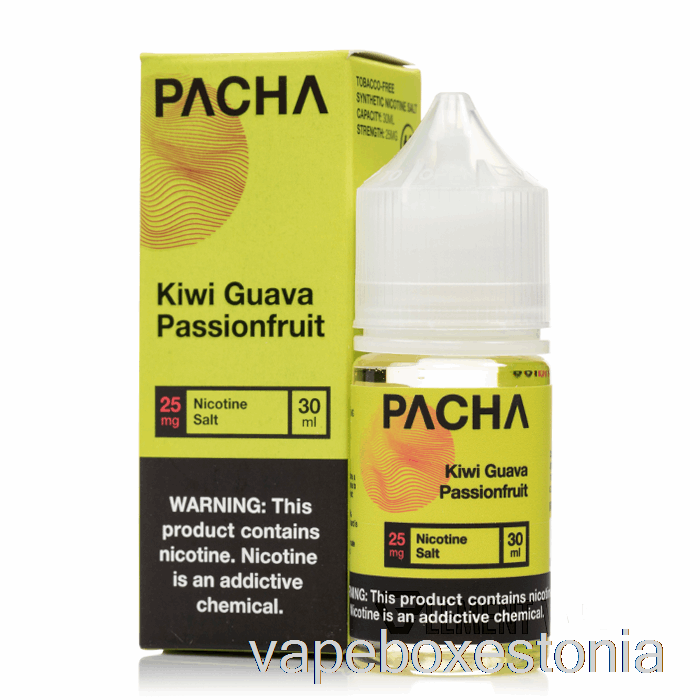 Vape Box Estonia Kiivi Guajaav Passionfruit - Pacha Soolad - 30ml 50mg